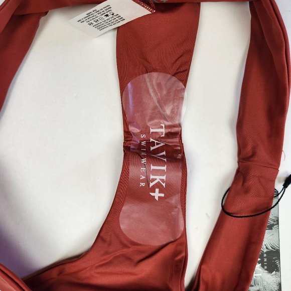 NWT Tavik Ali Minimal Coverage Bikini Bottoms in Rust sz L - Picture 8 of 9